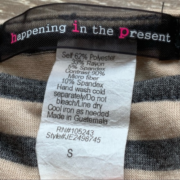 Suede Elbow Patch Striped Tunic - Picture 6 of 6